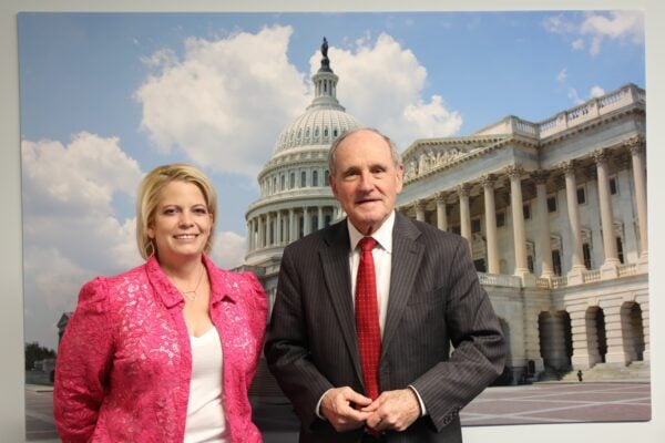 Vikki McCurdy with Sen James Risch