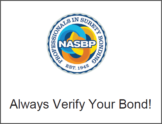 Always Verify Your Bond border