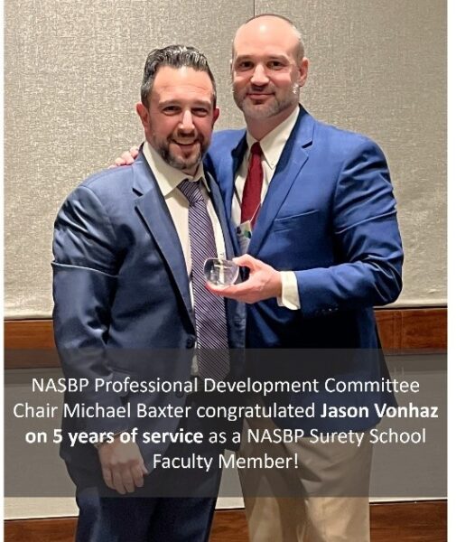 Jason Vonhaz 5 yrs service