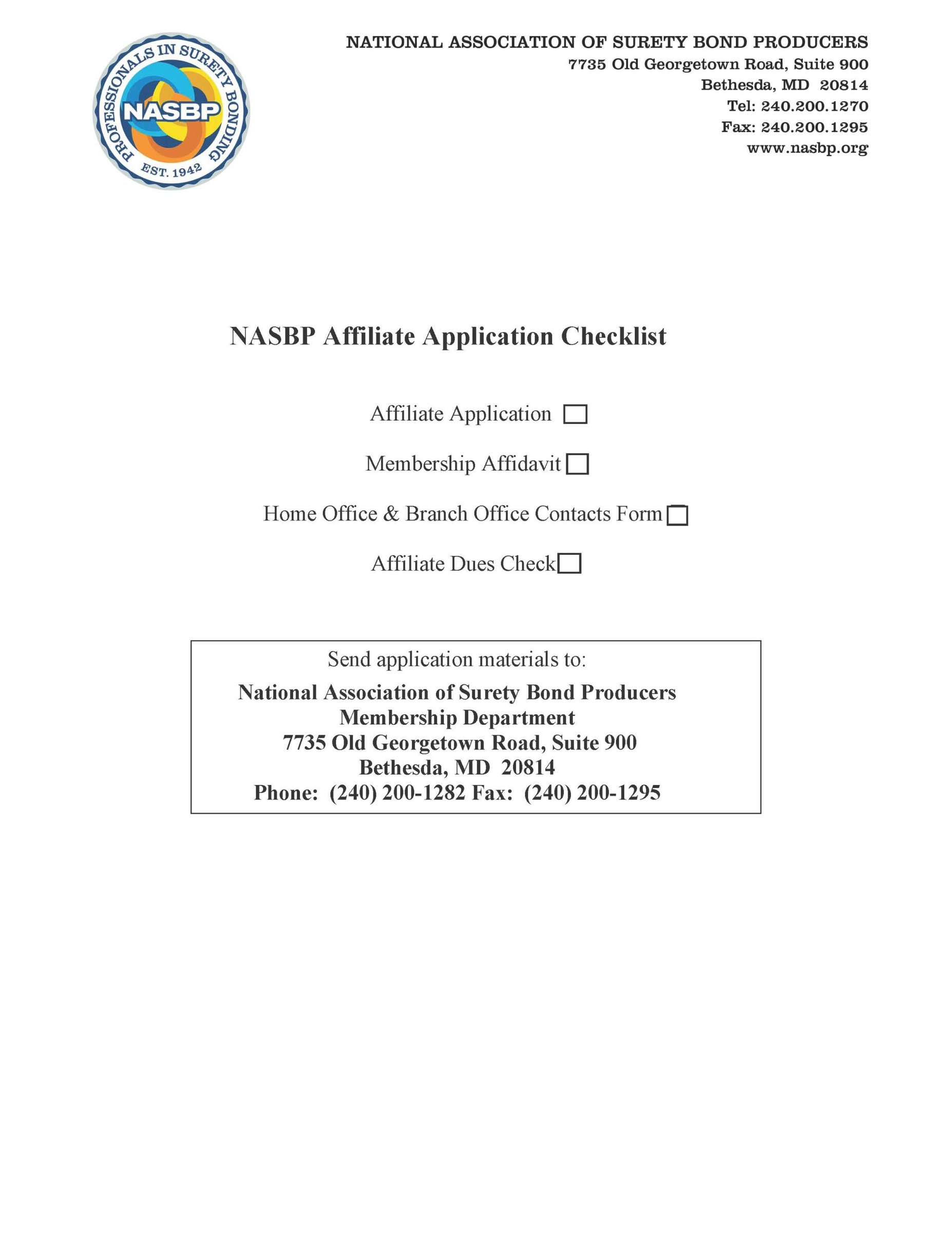 affiliate membership application form