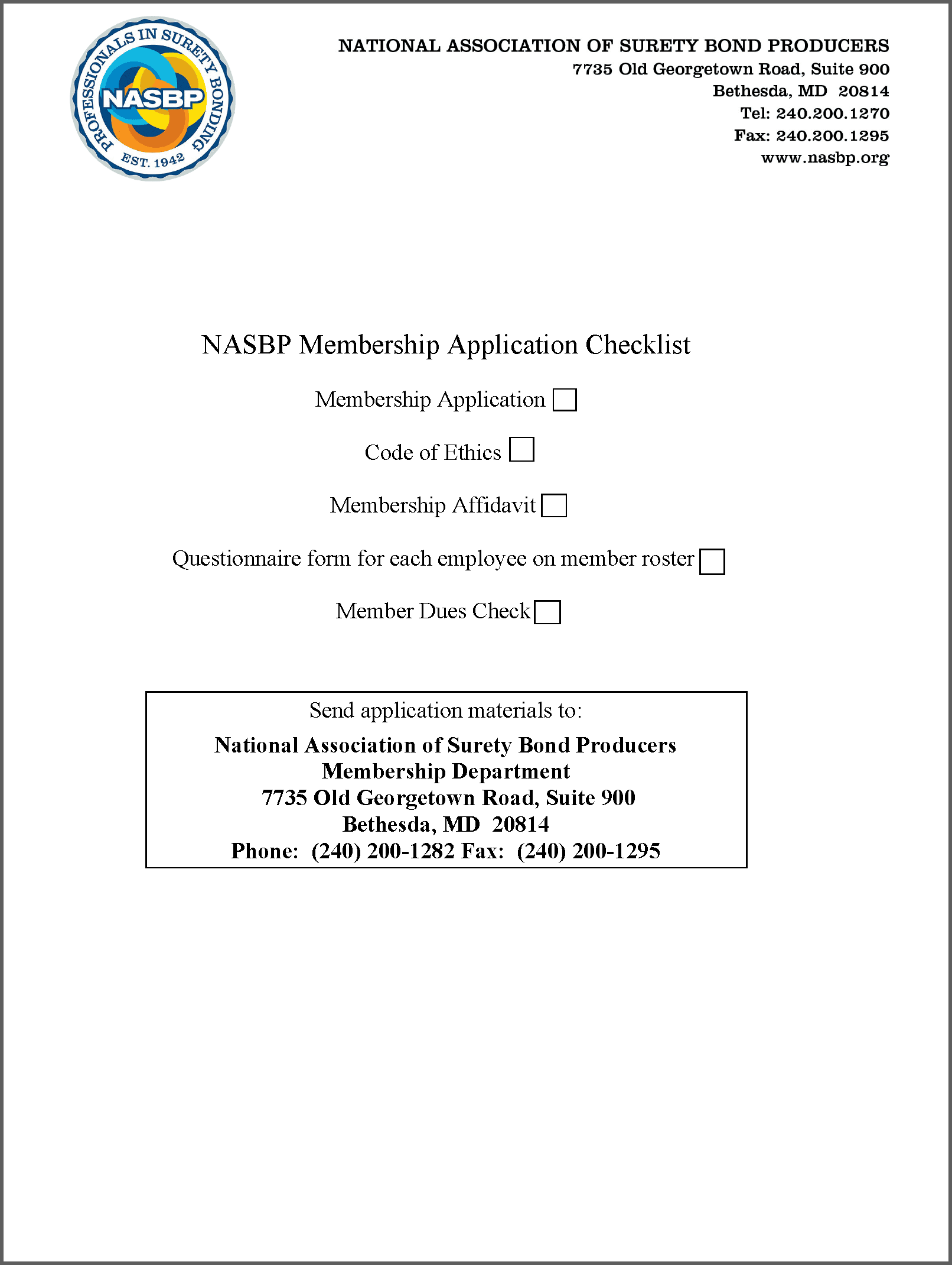 producer membership application form