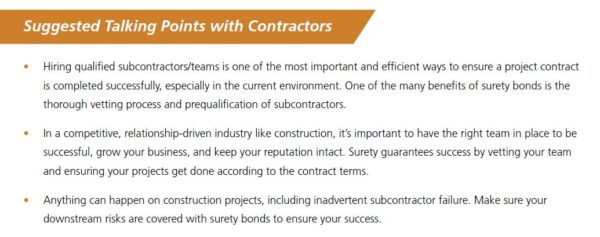 Contractor Talking Points
