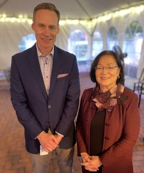 LeClair with Mazie Hirono