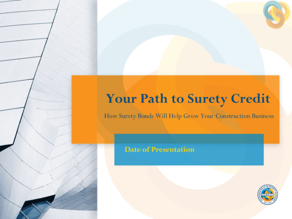 Your Path to Surety Credit slide presentation cover