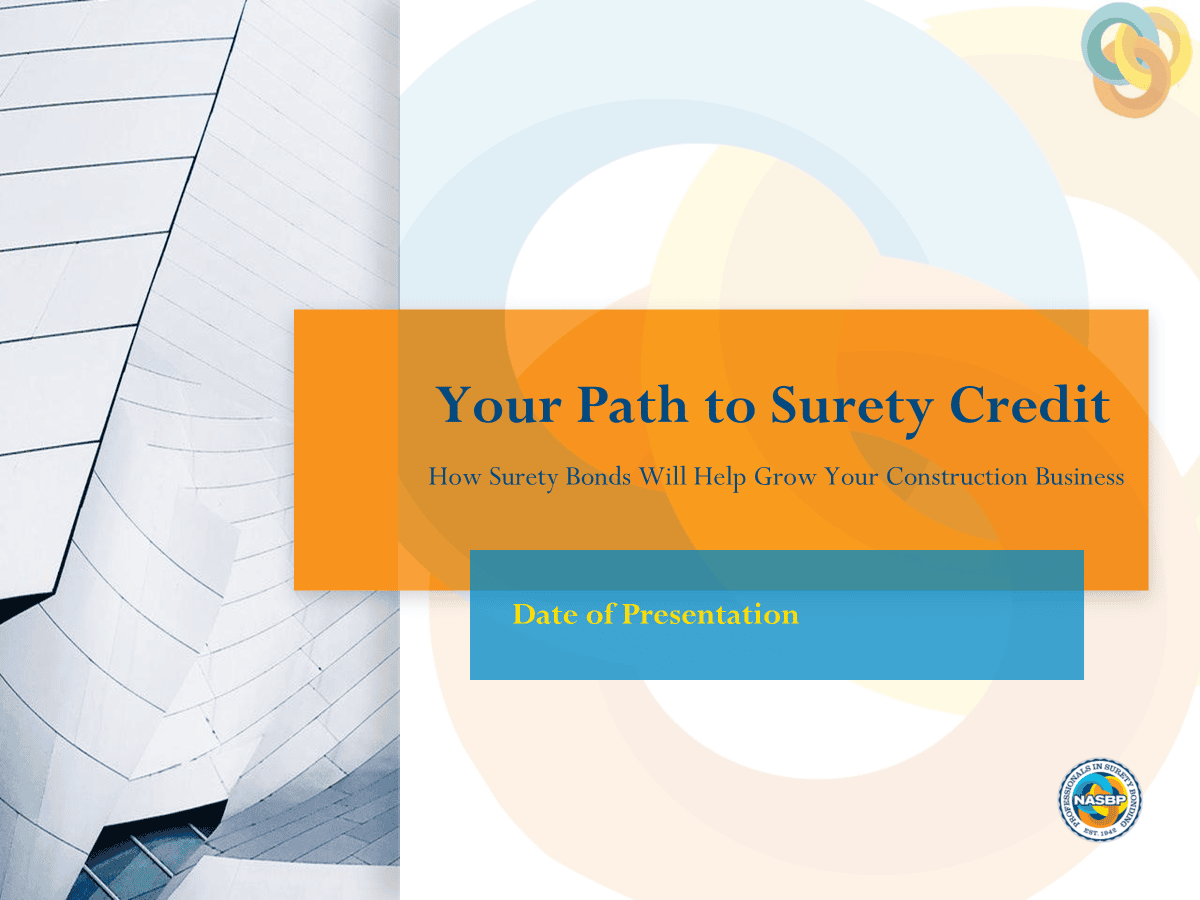 Your Path to Surety Credit slide presentation cover