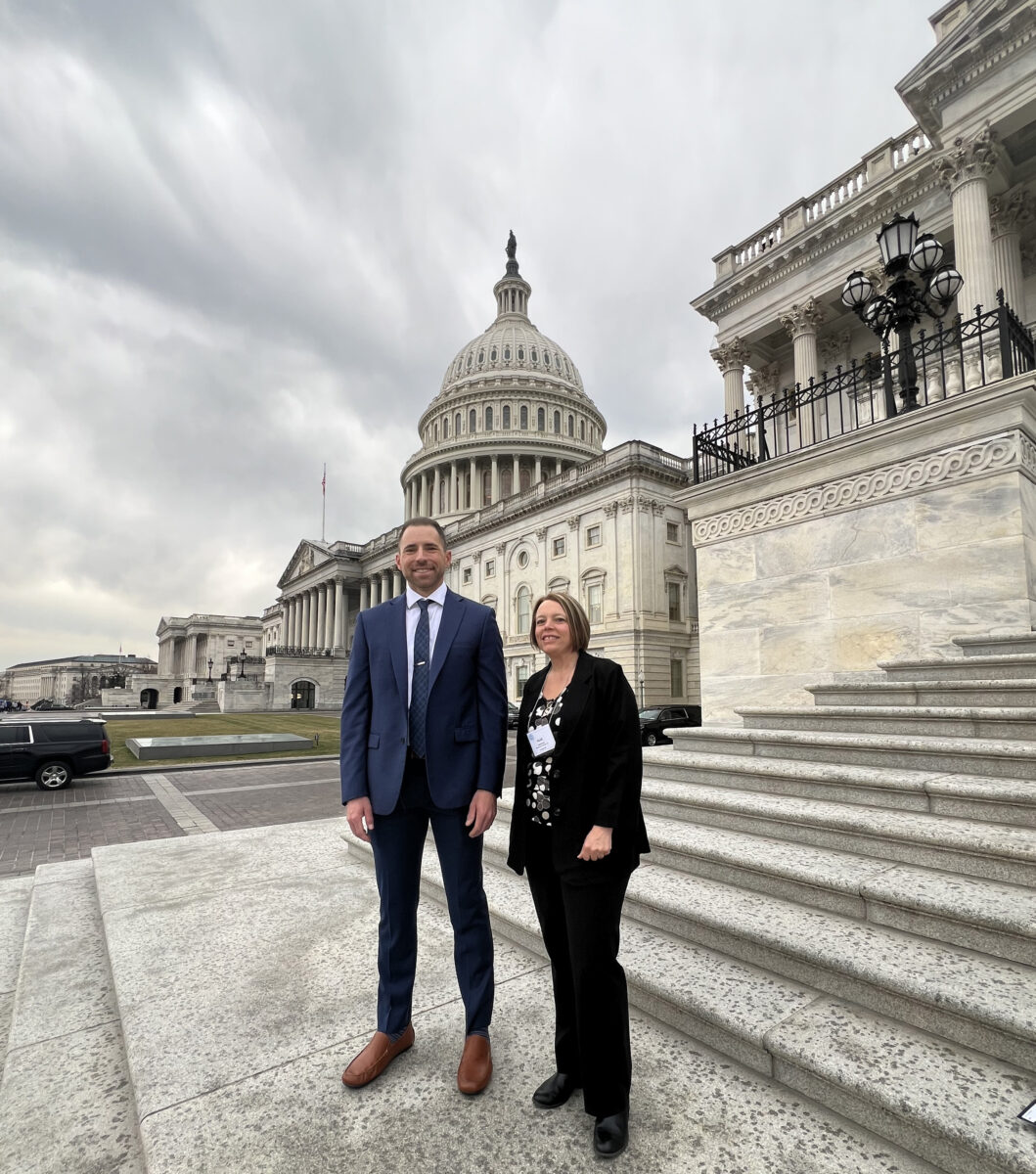 Matt Cocco and Heidi Rodzen at Capitol Building
