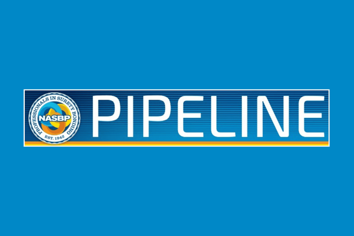 Pipeline logo on a blue background