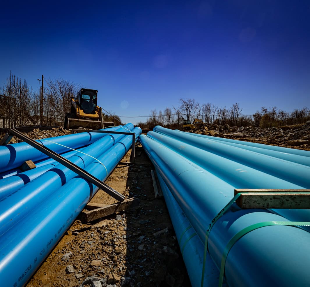 Sewer pipes for installation