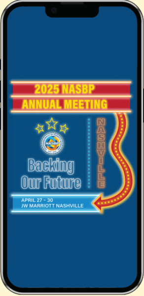iPhone image with NASBP Annual Meeting Graphic