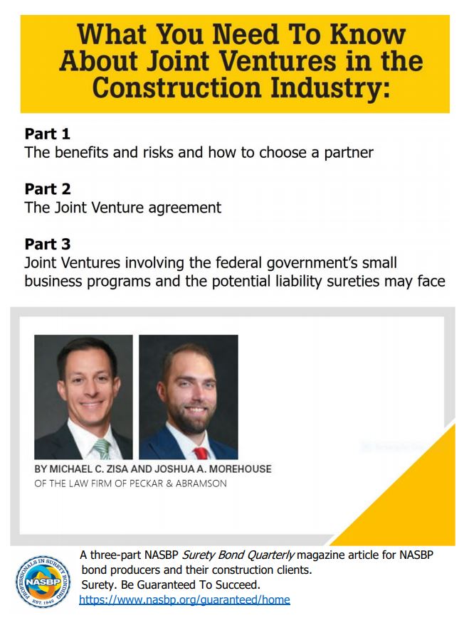 Joint Venture Article Series