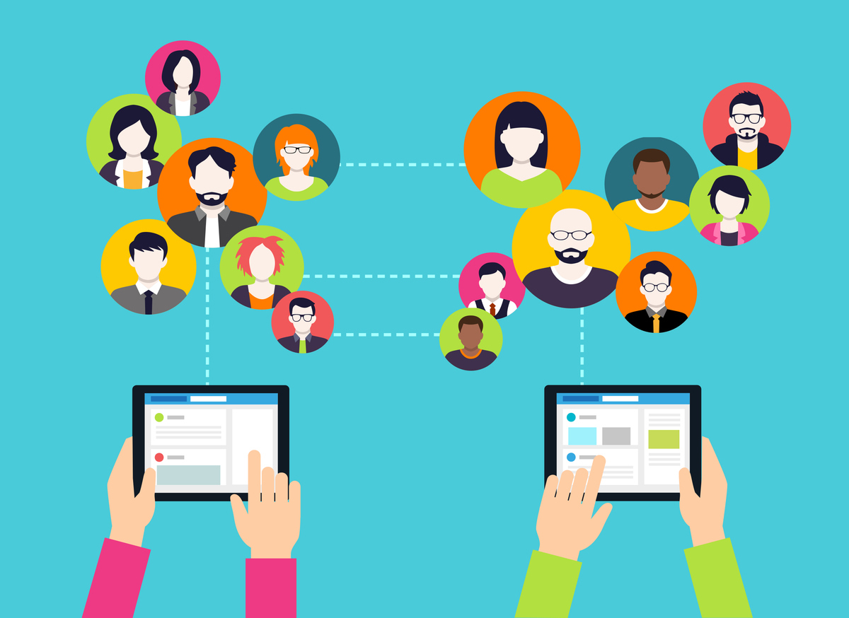 people in a social network