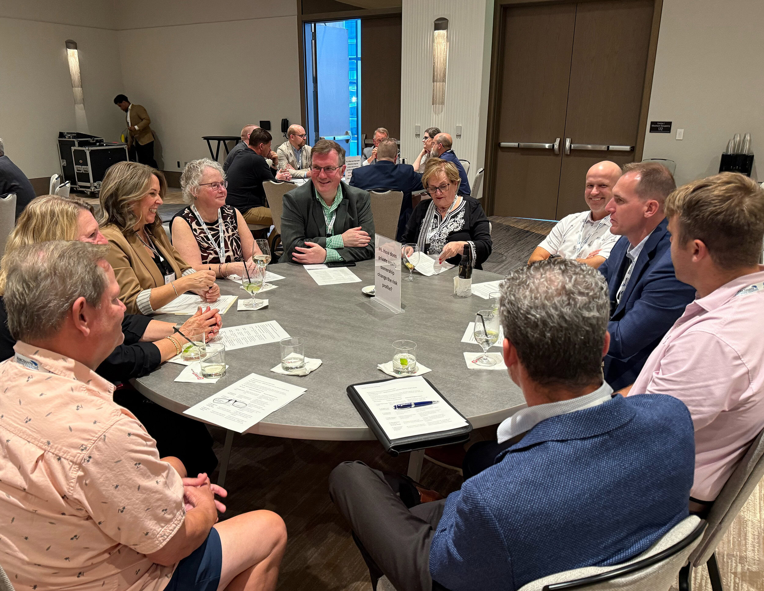 people at roundtable discussions