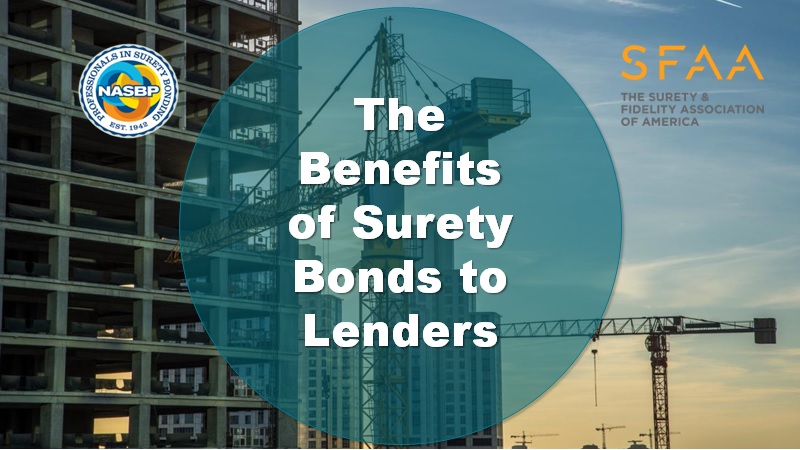 Cover Slide for The Benefits of Surety Bonds to Lenders Presentation