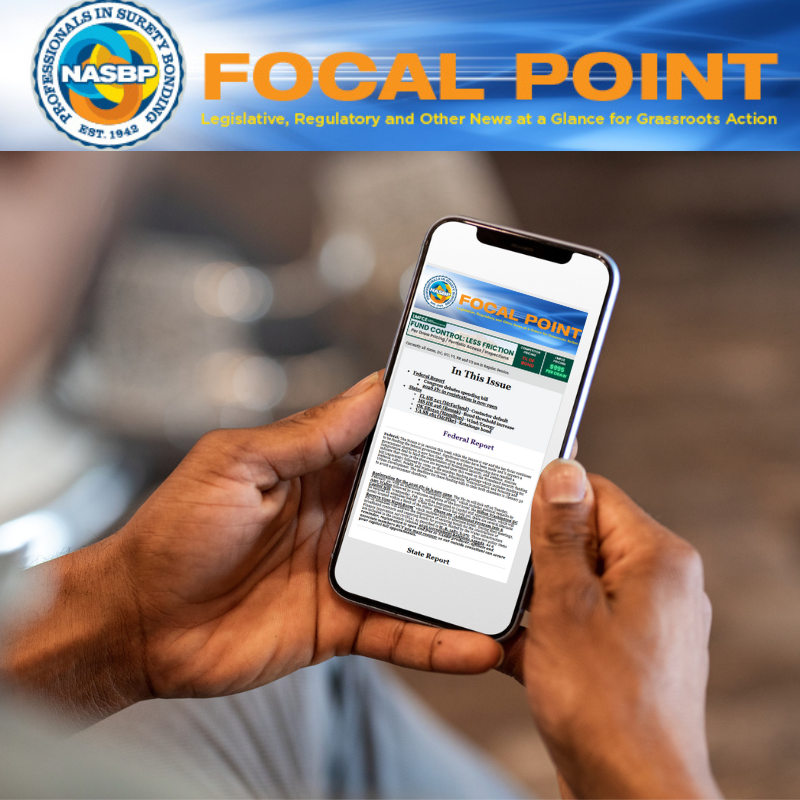 Focal Point enewsletter on a phone