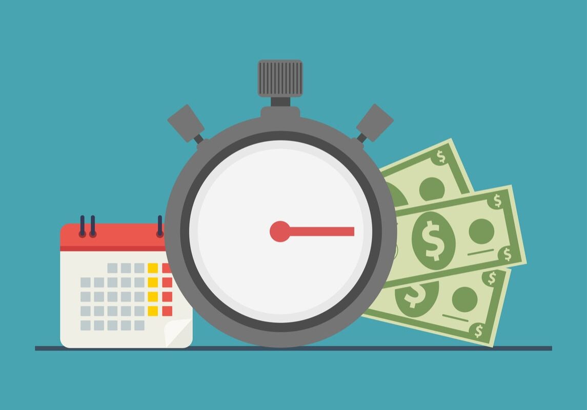 Calendar, clock, and money