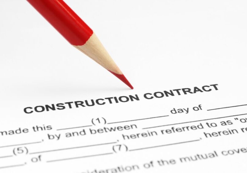 Paper construction contract