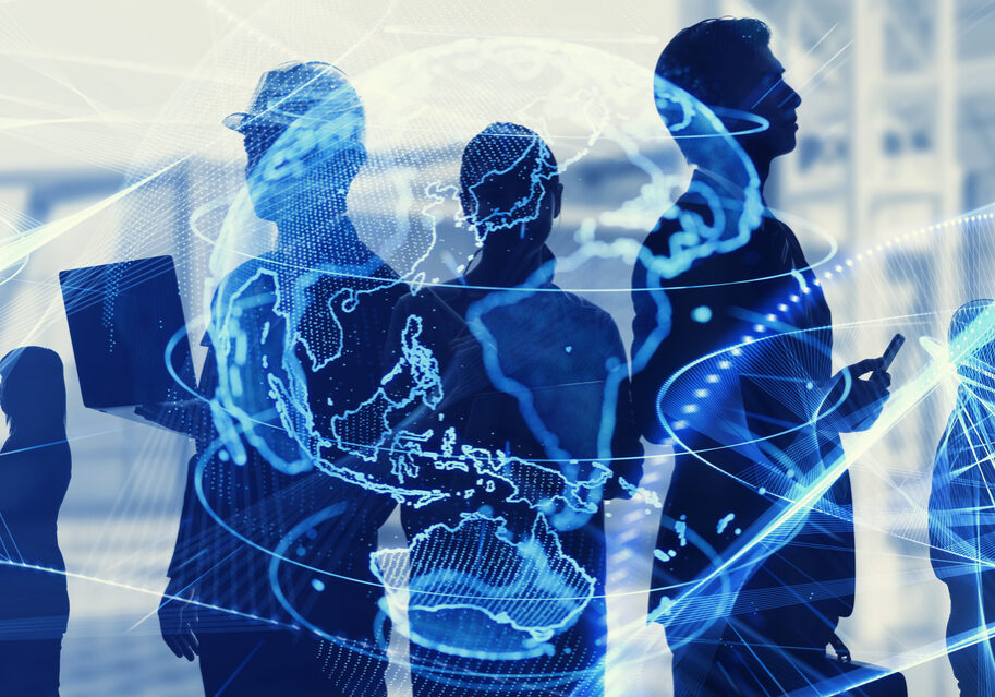 global business and construction concept