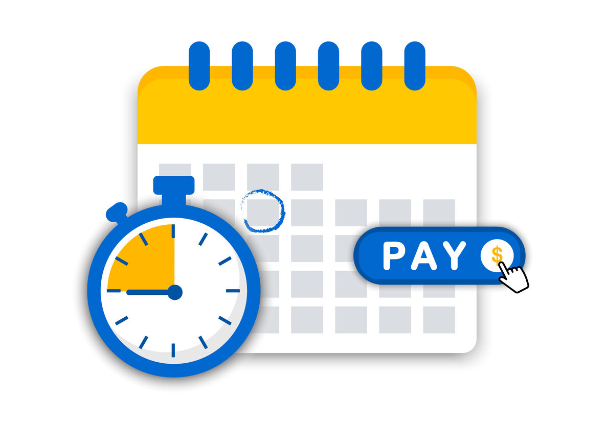 calendar with payment date.
